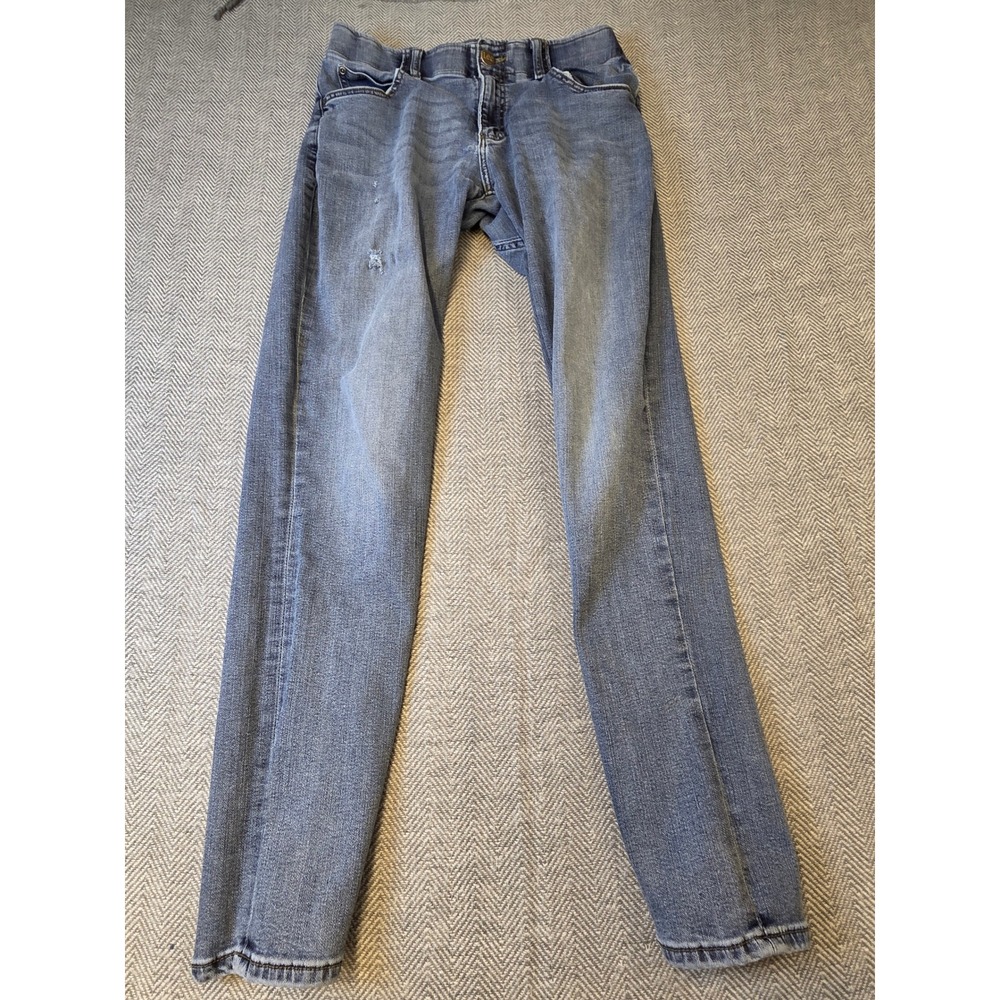 Lee Extreme Motion Slim Tapered Jeans Women 28 Blue Denim Medium Wash Streetwear